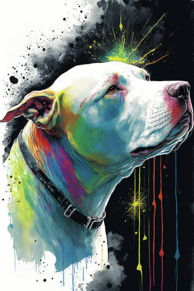 Cooper the Pitbull Terrier Jigsaw Puzzle by Rebecca Wang - Fine Art America