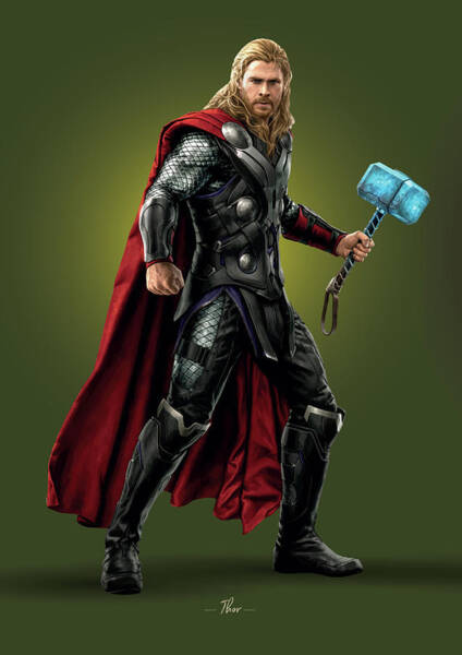 THOR Bathroom SUPERHERO Print Picture Poster Picture DC Marvel Towel Set Hammer 