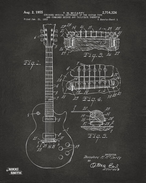 Vintage Gibson Guitar Promotion Poster 