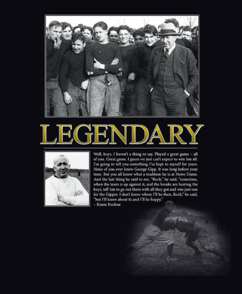 Legendary Knute Rockne Poster