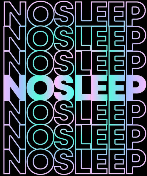 No Sleep Rave Festival Edm Poster