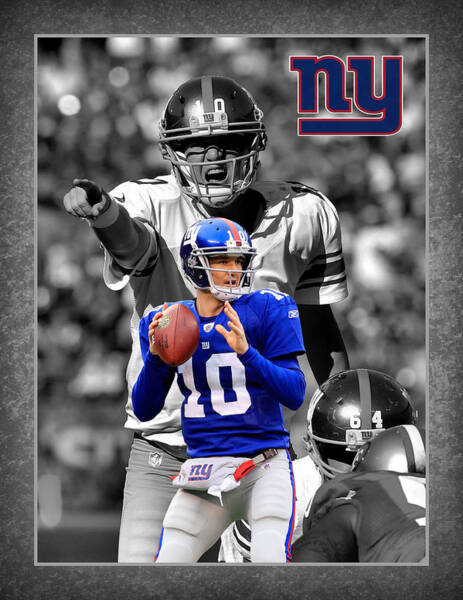 poster print Eli Manning gifts gift prints New York posters art 