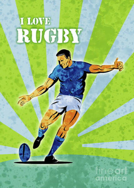 RUGBY FOOTBALL CLOSE UP SCRUM PLAYERS BALL GAME Poster Sport Canvas art Prints