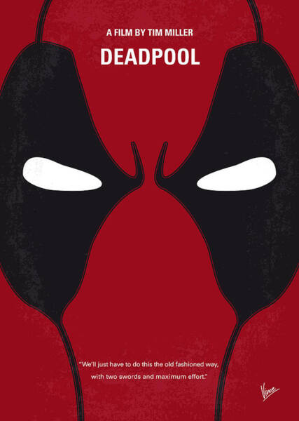 Deadpool Classic Movie Poster Art Print A0 A1 A2 A3 A4 Maxi