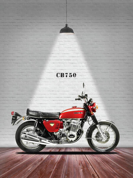 HONDA Poster CB750 Red K1 1970 1971 1972 Suitable to Frame