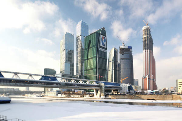 Moscow City View Poster by Vladimir Zakharov