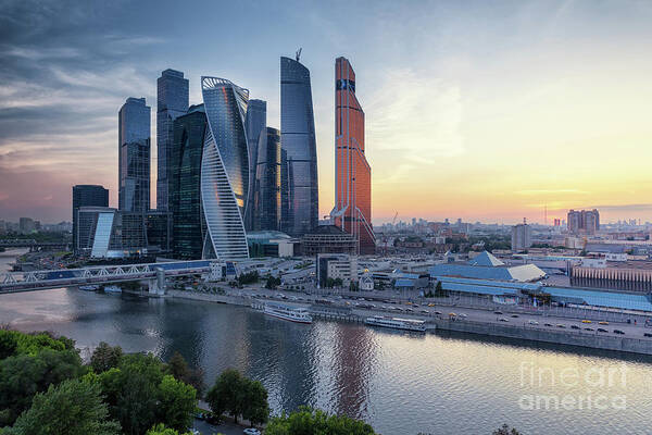 Moscow International Business Center Poster by Sergey Alimov