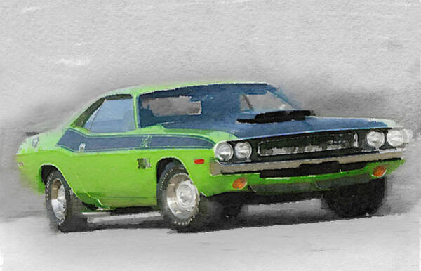 DODGE CHALLENGER 1970 2008 A4 POSTER GLOSS PRINT LAMINATED 11.7"x7.3" 