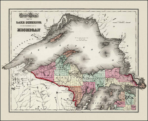 Vintage Map of St. Paul Minnesota - 1891 by CartographyAssociates