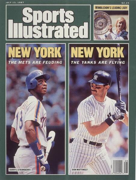 New York Mets Darryl Strawberry And New York Yankees Don Sports Illustrated Cover Art Print