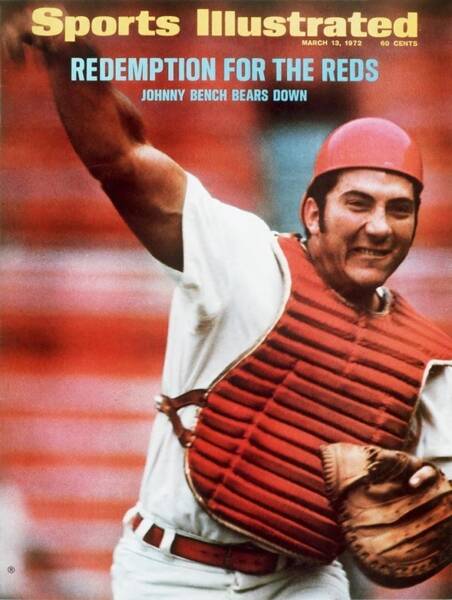 Cincinnati Reds Johnny Bench Sports Illustrated Cover Art Print