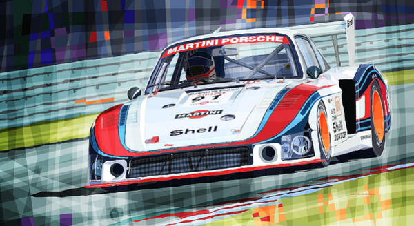 Vinilo mural Porsche 935 Martini Racing MCPOR037 