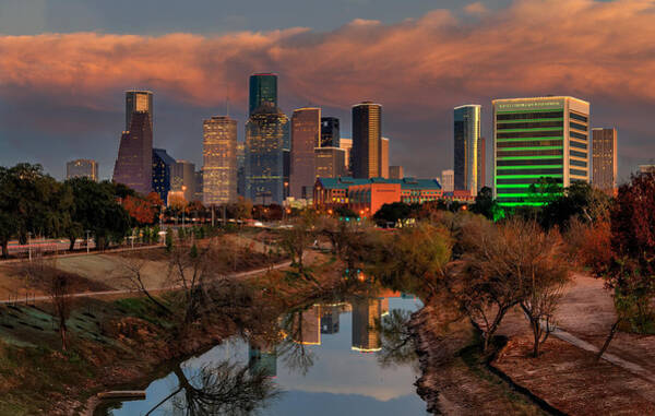  Photograph - Houston Westside at Sunset by Tim Stanley
