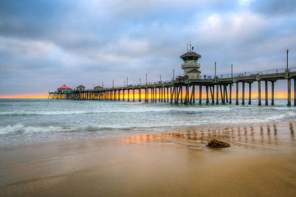 Wall Art - Photograph - Sunset Drifting under the Pier by Andrew Slater