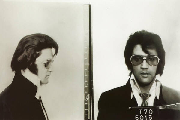 Wall Art - Photograph - Elvis Mugshot 1970 by Digital Reproductions