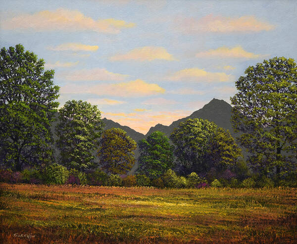 Spring Meadow At Sutter Buttes Art Print