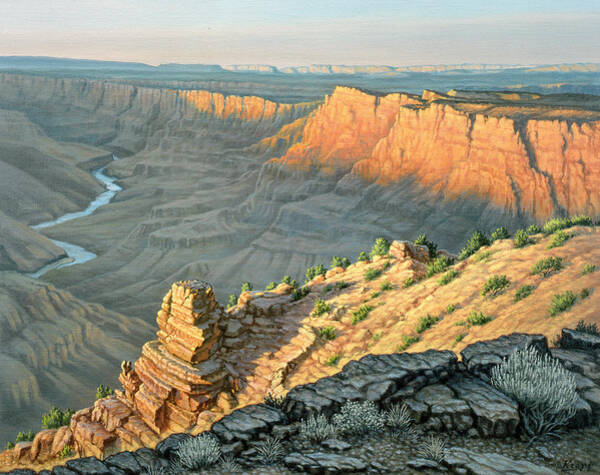 Late Afternoon-desert View Art Print