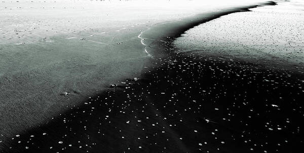  Photograph - Beach Abstract Black and White by Louis Dallara