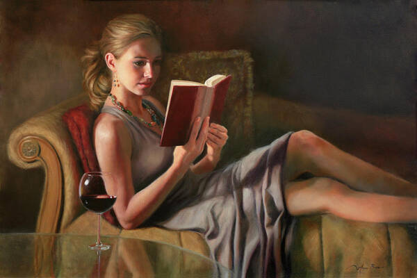 Art Print featuring the painting The Perfect Evening by Anna Rose Bain
