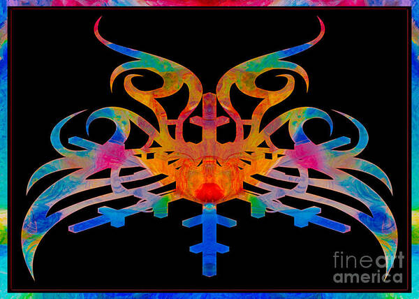 Masking Reality Abstract Shapes Artwork Art Print