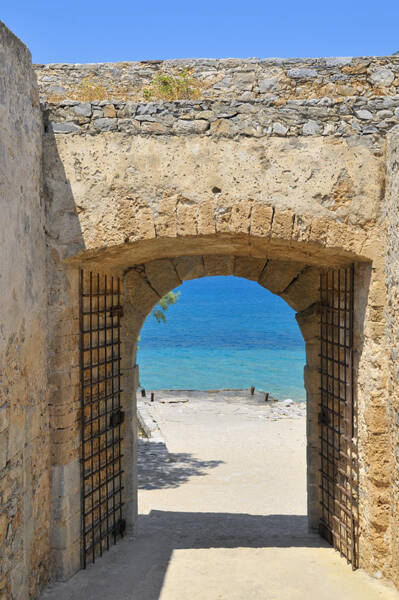 Door To Joy And Serenity - Beautiful Blue Water Is Waiting Art Print