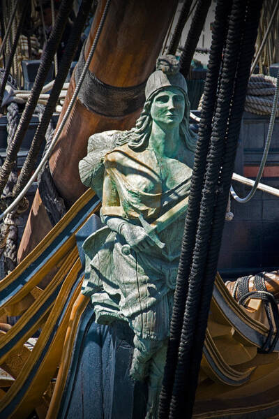 Wall Art - Photograph - Figurehead on the bow of the Sailing Ship The Star of India by Randall Nyhof