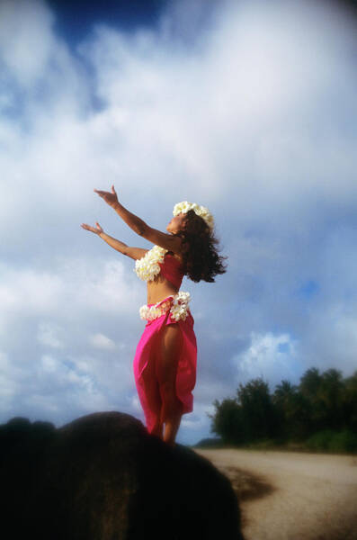 Hula Dancer Hawaii Art Print