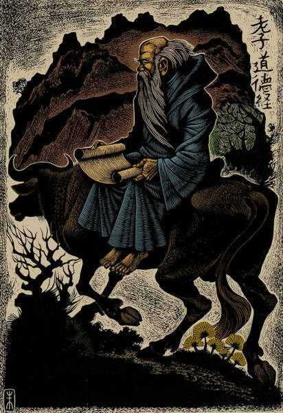 Laozi, Ancient Chinese Philosopher Art Print