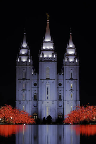 Salt Lake Christmas Art Print