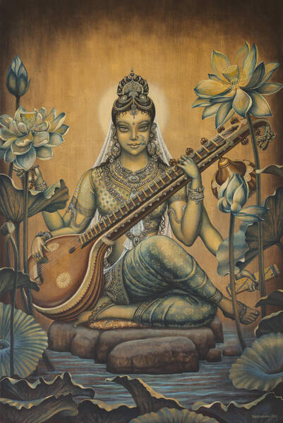Sarasvati Shakti Art Print