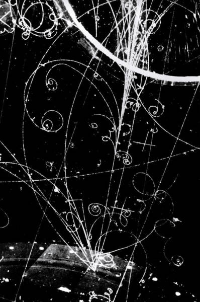 Subatomic Particle Tracks Art Print