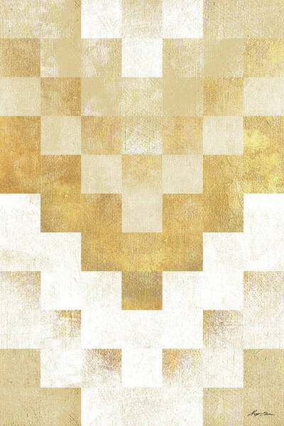 Geometric Gold Mosaic Wall Art