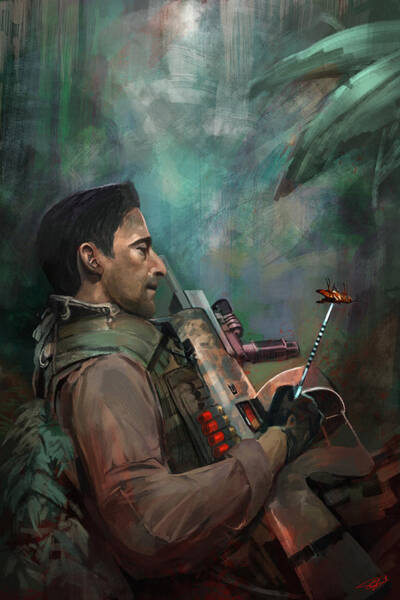 Wall Art - Digital Art - The Hunting Of Man by Steve Goad
