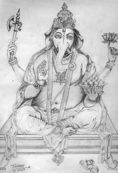 Saloni Patil - Ganpati Bappa Morya🙏 . . . Sketchbook... | Facebook-saigonsouth.com.vn