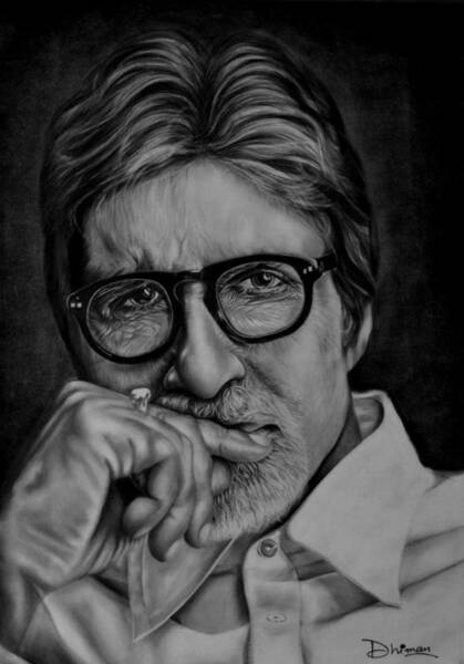 Amitabh Bachchan Drawing - Only Creative Stock Images, Photos & Vectors |  agefotostock
