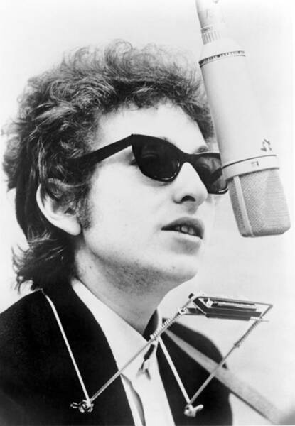 Bob Dylan B. 1941 With Harmonica Art Print