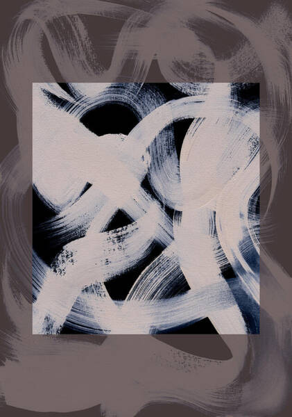 Wall Art - Digital Art - Abstract Brush Strokes 164X by Mareike BÃ¶hmer