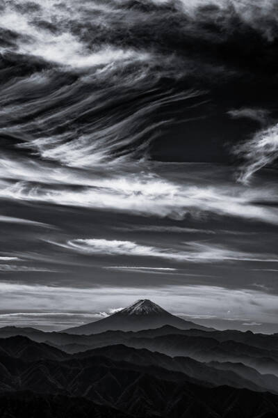 Wall Art - Photograph - Expressive Clouds And Mt.fuji by Masayuki Nozaki