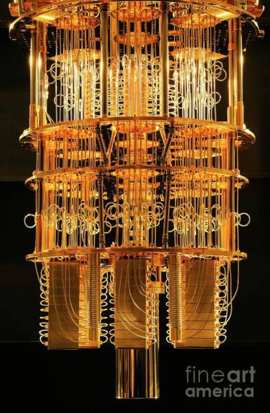 Ibm Q Quantum Computer Cryostat Art Print