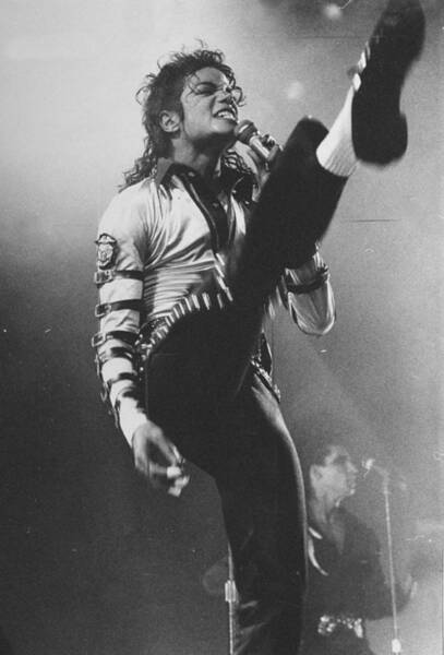 Pop Star Michael Jackson Gets His Kicks Art Print