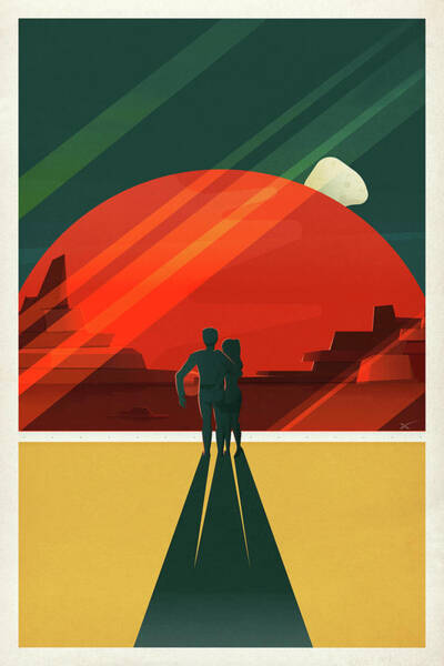 Wall Art - Mixed Media - Space Travel Poster III by SpaceX