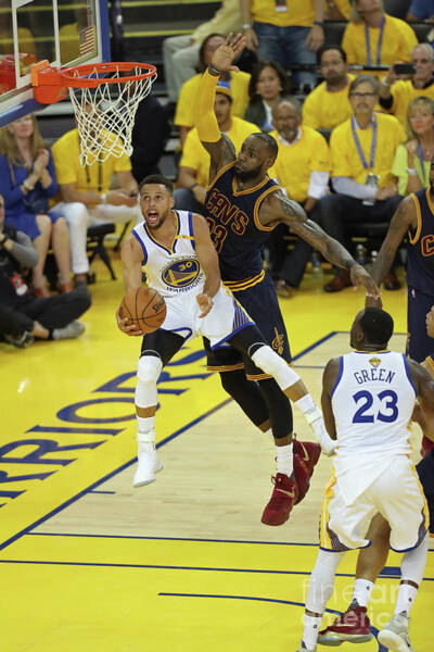 Wall Art - Photograph - Stephen Curry and Lebron James by Joe Murphy