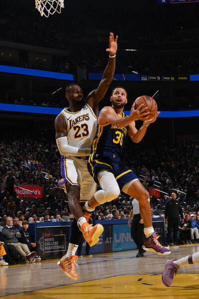 Stephen Curry And Lebron James Art Print