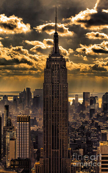 Wall Art - Photograph - Brilliant But Hazy Manhattan Day by John Farnan
