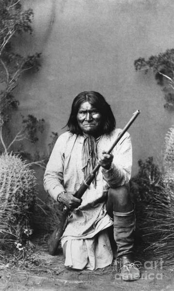 METAL Trading Card Geronimo  Goyaałé Apache Chief 