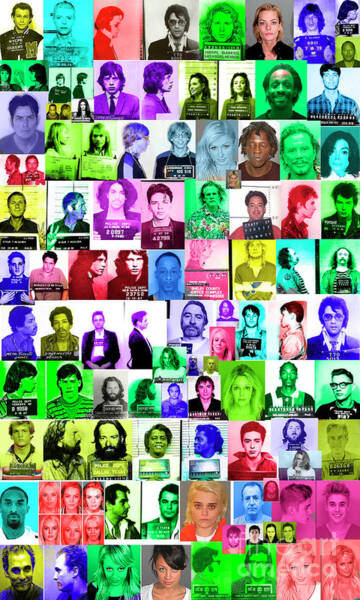 Wall Art - Photograph - Celebrity Mugshots by Jon Neidert