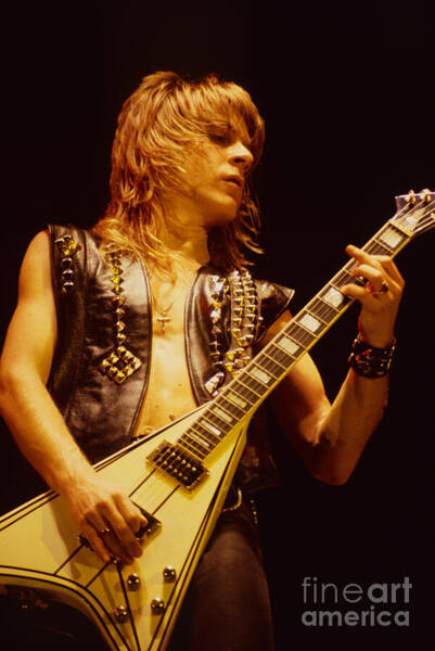 Wall Art - Photograph - Randy Rhoads at The Cow Palace in San Francisco by Daniel Larsen