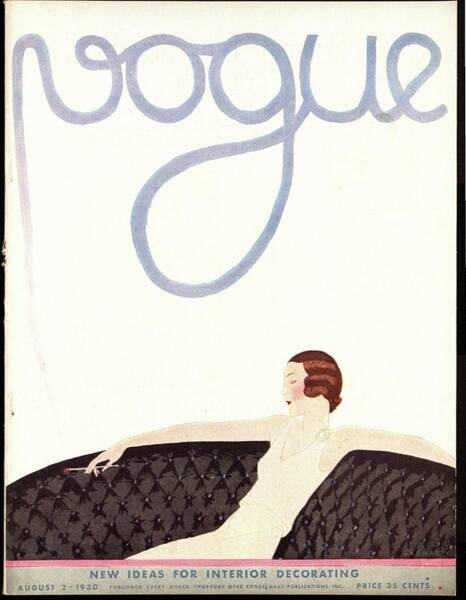 Wall Art - Photograph - A Vintage Vogue Magazine Cover Of A Woman #2 by Andre E.  Marty