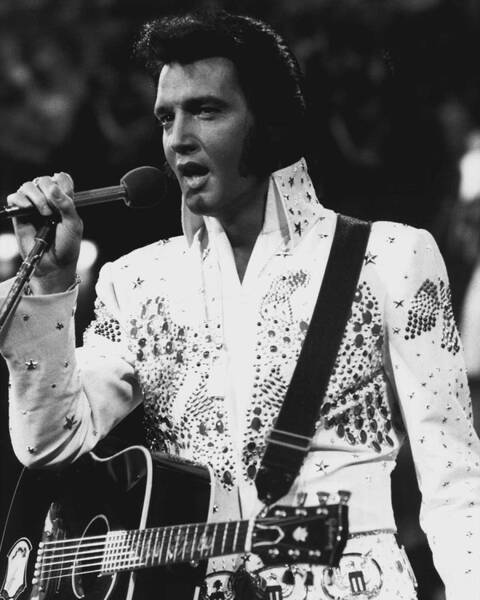 Elvis Presley Singing Art Print