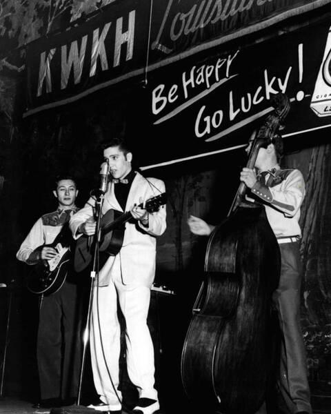 Elvis Presley Playing Radio Event Art Print